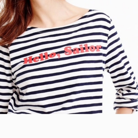 J. Crew hello sailor stripped shirt - Picture 2 of 4